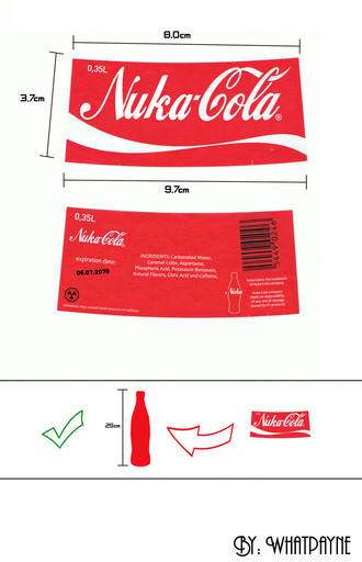 Nuka-Cola Label (напитки F3 своими руками ж)