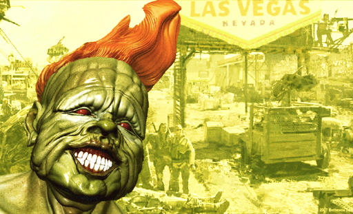 Fallout: New Vegas - Фан-арт на тему  Вегаса.